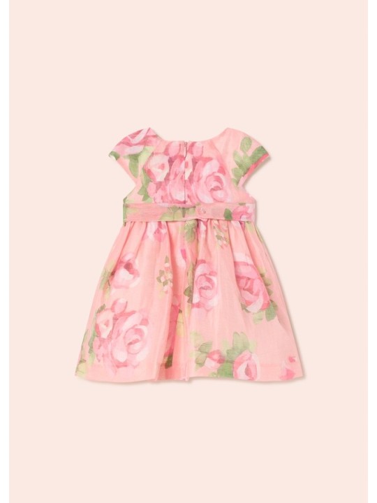 MAYORAL BABY  SUKIENKA WIZYTOWA DLA DZIEWCZYNKI RÓŻ KWIATY 1951/64