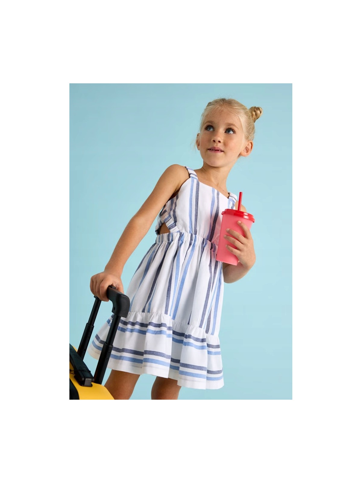 MAYORAL SUKIENKA BAWEŁNIANA DLA DZIEWCZYNKI PASKI 3965