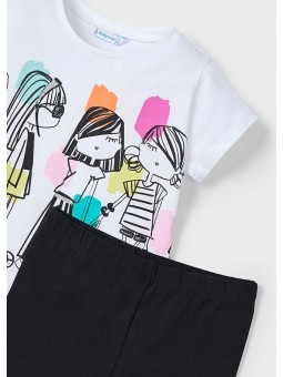 MAYORAL KOMPLET DLA DZIEWCZYNKI BLUZKA LEGINSY 3713/71