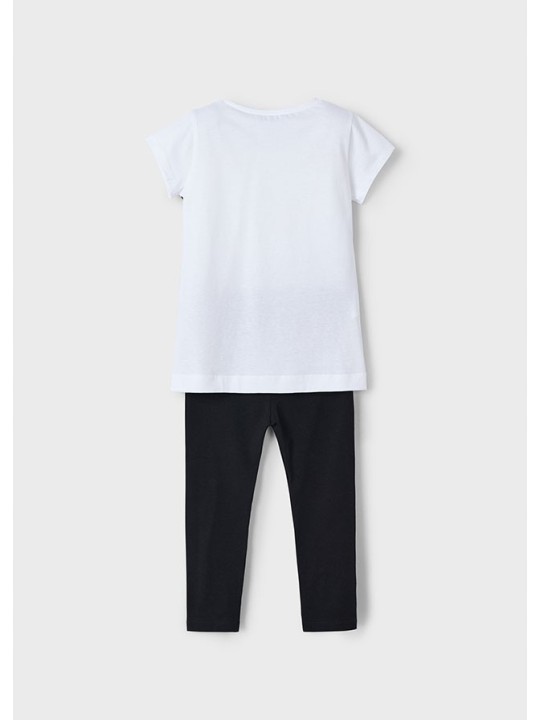 MAYORAL KOMPLET DLA DZIEWCZYNKI BLUZKA LEGINSY 3713/71