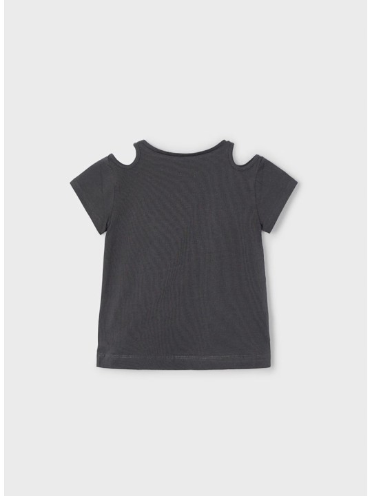 MAYORAL KOSZULKA NA KRÓTKI RĘKAW DLA DZIEWCZYNKI GRAFIT 3056/23