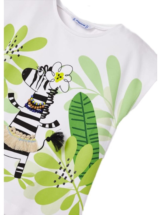 MAYORAL KOSZULKA NA KRÓTKI RĘKAW DLA DZIEWCZYNKI 3069/21