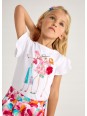 MAYORAL KOSZULKA NA KRÓTKI RĘKAW DLA DZIEWCZYNKI 3004/89