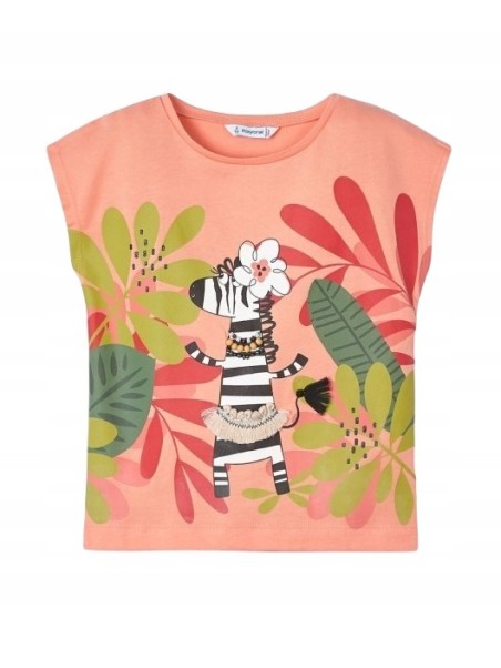 MAYORAL KOSZULKA NA KRÓTKI RĘKAW DLA DZIEWCZYNKI 3069/23