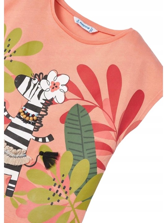 MAYORAL KOSZULKA NA KRÓTKI RĘKAW DLA DZIEWCZYNKI 3069/23