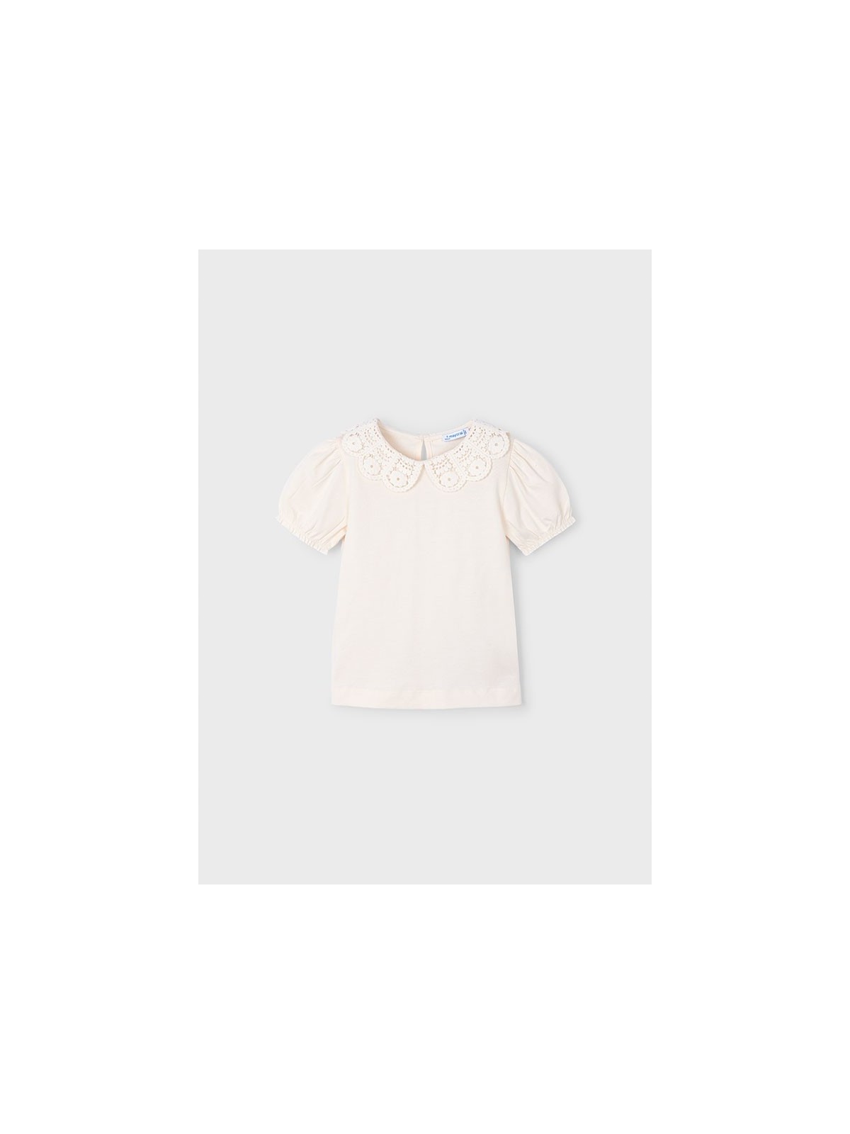 MAYORAL KOSZULKA NA KRÓTKI RĘKAW Z KOŁNIERZYKIEM DLA DZIEWCZYNKI 3055/19