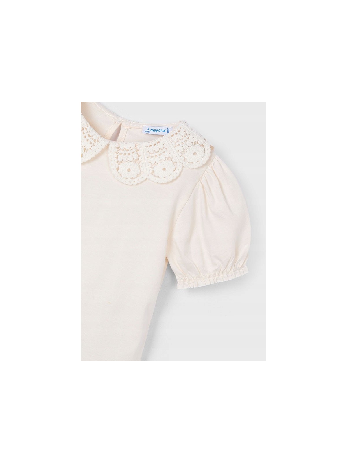 MAYORAL KOSZULKA NA KRÓTKI RĘKAW Z KOŁNIERZYKIEM DLA DZIEWCZYNKI 3055/19