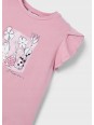 MAYORAL BLUZKA T-SHIRT KOSZULKA NA KRÓTKI RĘKAW DLA DZIEWCZYNKI RÓŹ 3004/92
