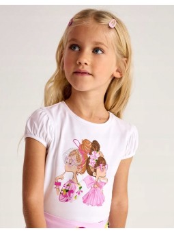 MAYORAL KOSZULKA NA KRÓTKI RĘKAW DLA DZIEWCZYNKI 3003/58