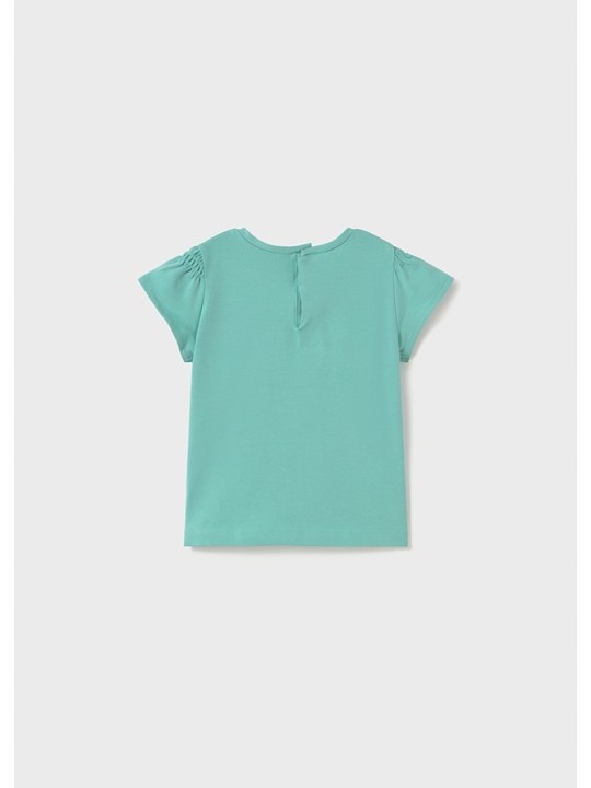 MAYORAL KOSZULKA NA KRÓTKI RĘKAW DLA DZIEWCZYNKI TURKUS 1049/73