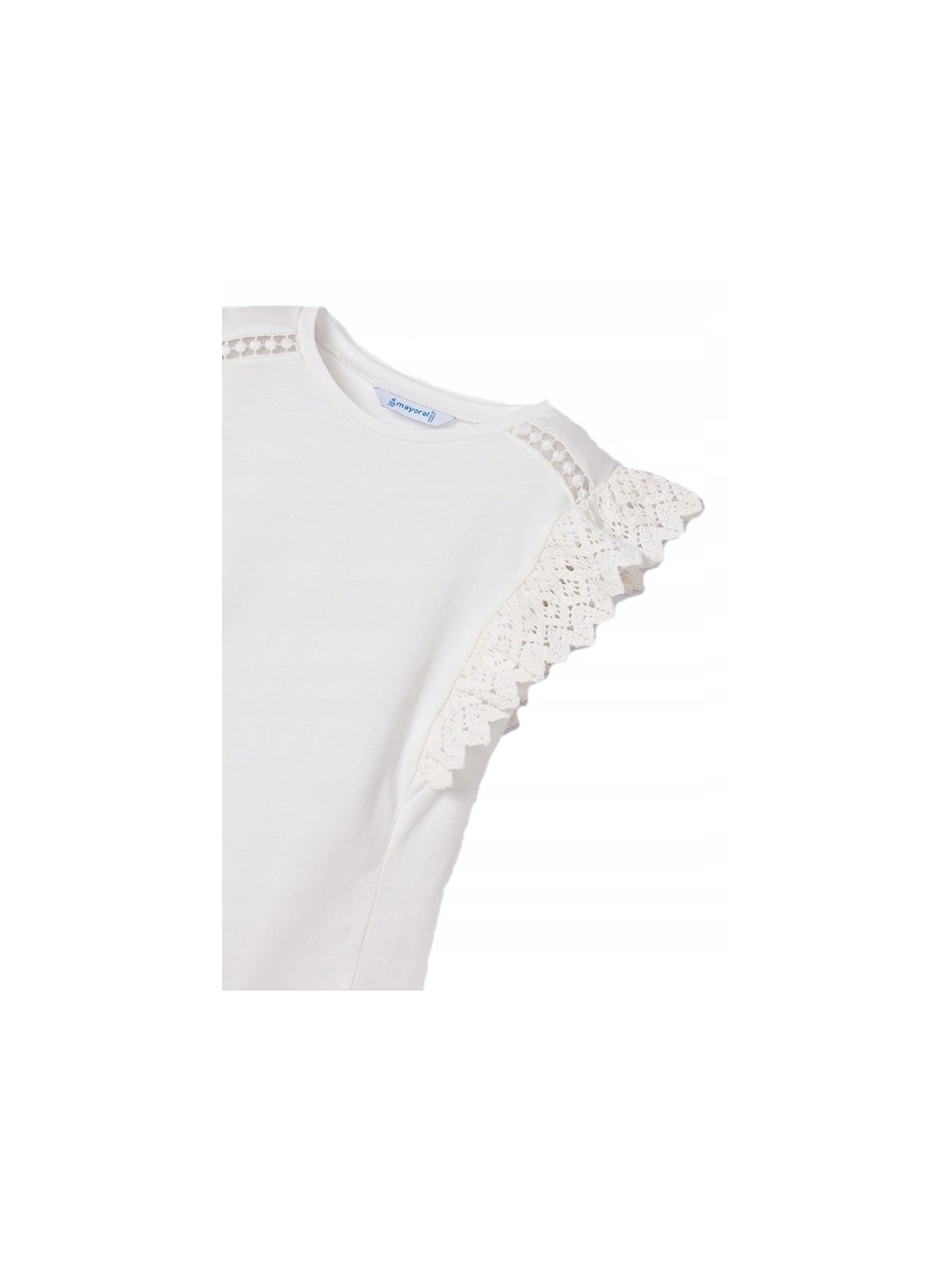 kopia MAYORAL KOSZULKA T-SHIRT BLUZKA NA KRÓTKI RĘKAW DLA DZIEWCZYNKI KREM 3061/69