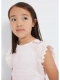 kopia MAYORAL KOSZULKA T-SHIRT BLUZKA NA KRÓTKI RĘKAW DLA DZIEWCZYNKI KREM 3061/69