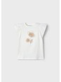 MAYORAL KOSZULKA NA KRÓTKI RĘKAW DLA DZIEWCZYNKI KREM 3002/53
