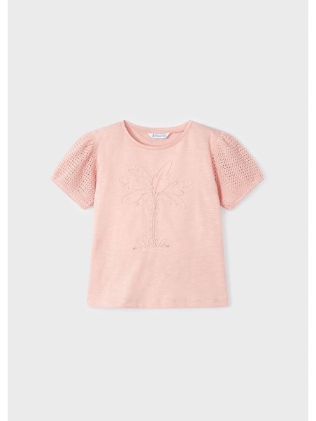 MAYORAL KOSZULKA NA KRÓTKI RĘKAW DLA DZIEWCZYNKI RÓŻ 3085/70
