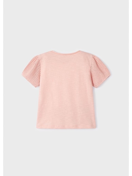 MAYORAL KOSZULKA NA KRÓTKI RĘKAW DLA DZIEWCZYNKI RÓŻ 3085/70