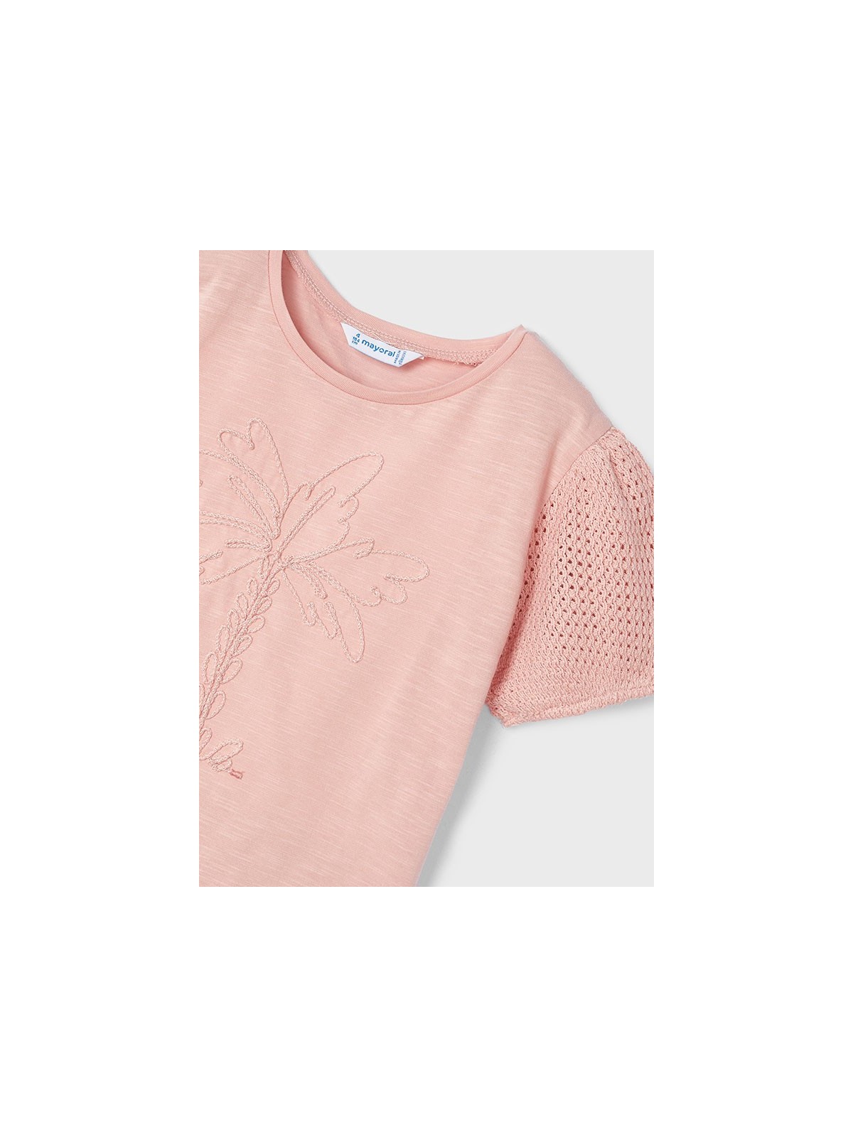 MAYORAL KOSZULKA NA KRÓTKI RĘKAW DLA DZIEWCZYNKI RÓŻ 3085/70