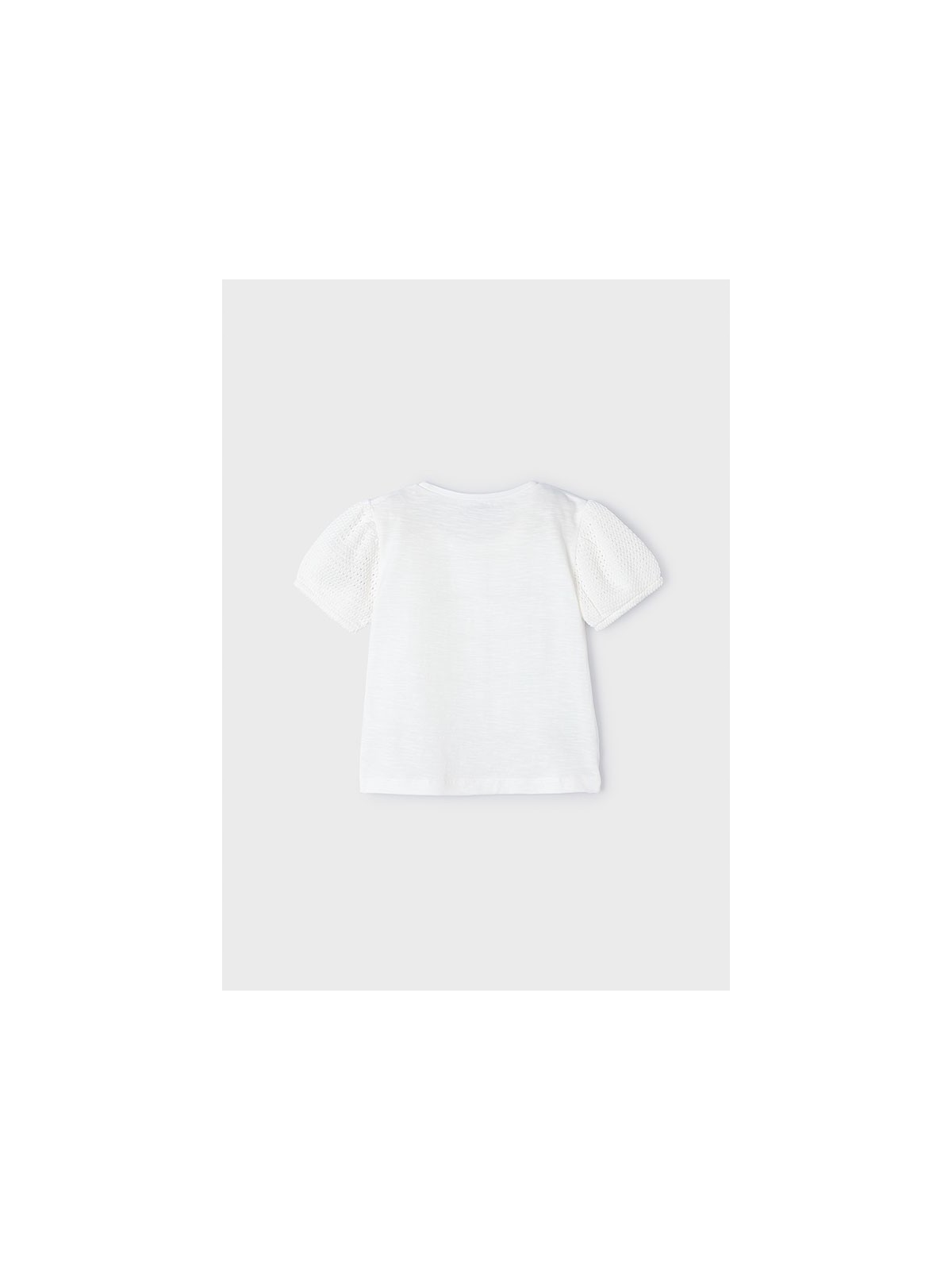 MAYORAL KOSZULKA NA KRÓTKI RĘKAW DLA DZIEWCZYNKI BIAŁA 3085/69