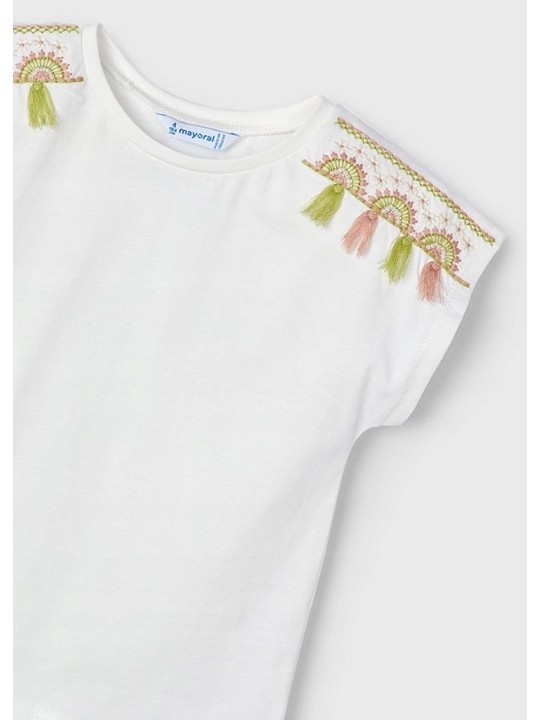 MAYORAL KOSZULKA NA KRÓTKI RĘKAW DLA DZIEWCZYNKI 3081/56