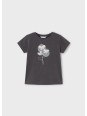MAYORAL KOSZULKA T-SHIRT BLUZKA NA KRÓTKI RĘKAW DLA DZIEWCZYNKI GRAFIT 174/77