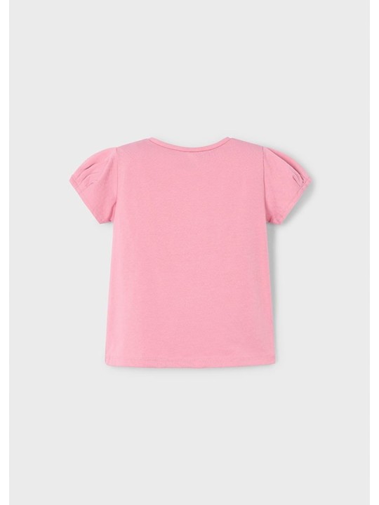 MAYORAL KOSZULKA T-SHIRT BLUZKA NA KRÓTKI RĘKAW DLA DZIEWCZYNKI ROŻ 3001/48