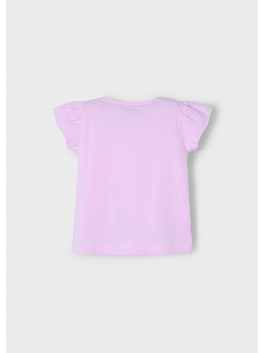 MAYORAL KOSZULKA T-SHIRT BLUZKA NA KRÓTKI RĘKAW DLA DZIEWCZYNKI RÓŻ 3015/40
