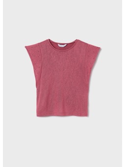 MAYORAL KOSZULKA T-SHIRT BLUZKA NA KRÓTKI RĘKAW DLA DZIEWCZYNKI 6019/70