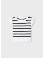MAYORAL KOSZULKA T-SHIRT BLUZKA NA KRÓTKI RĘKAW DLA DZIEWCZYNKI PASKI PRĄŻEK 3024/56