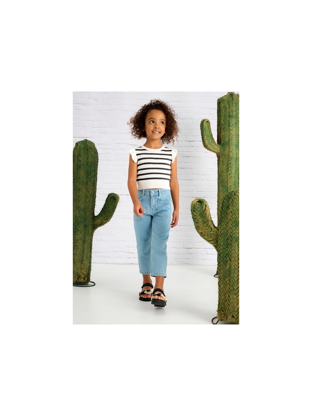 MAYORAL KOSZULKA T-SHIRT BLUZKA NA KRÓTKI RĘKAW DLA DZIEWCZYNKI PASKI PRĄŻEK 3024/56