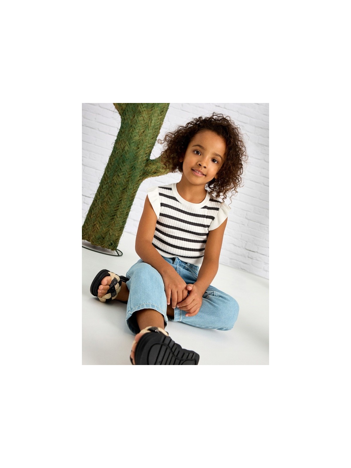 MAYORAL KOSZULKA T-SHIRT BLUZKA NA KRÓTKI RĘKAW DLA DZIEWCZYNKI PASKI PRĄŻEK 3024/56