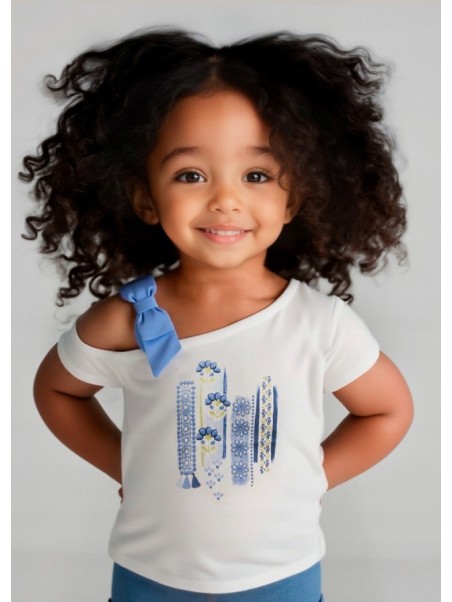 MAYORAL KOSZULKA T-SHIRT BLUZKA NA KRÓTKI RĘKAW DLA DZIEWCZYNKI 3011/81