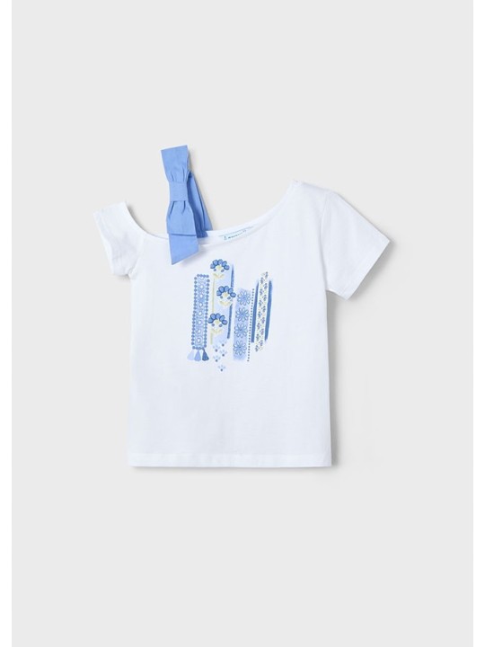 MAYORAL KOSZULKA T-SHIRT BLUZKA NA KRÓTKI RĘKAW DLA DZIEWCZYNKI 3011/81