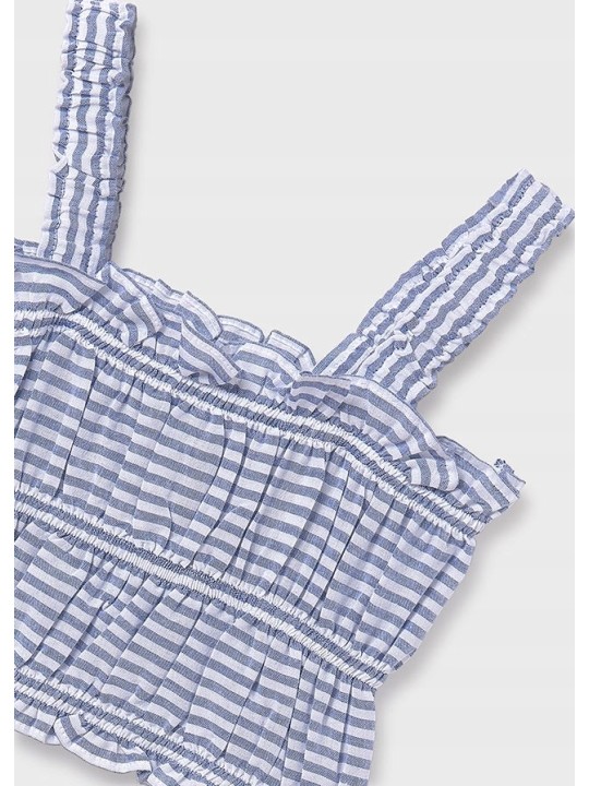 MAYORAL KOSZULA Z KRÓTKIM RĘKAWEM  PLUS TOP W PASECZKI 6145/23