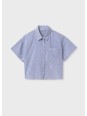 MAYORAL KOSZULA Z KRÓTKIM RĘKAWEM  PLUS TOP W PASECZKI 6145/23