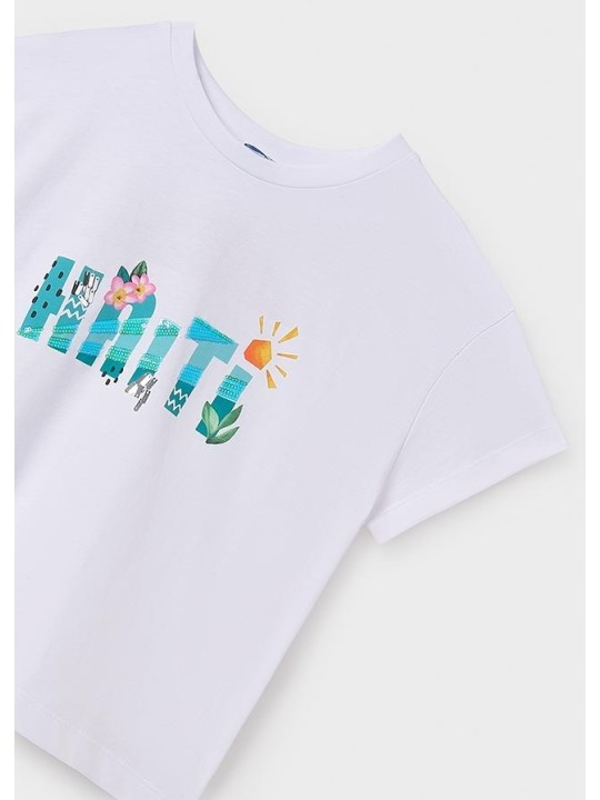 MAYORAL KOSZULKA NA KRÓTKI RĘKAW DLA DZIEWCZYNKI 6030/91