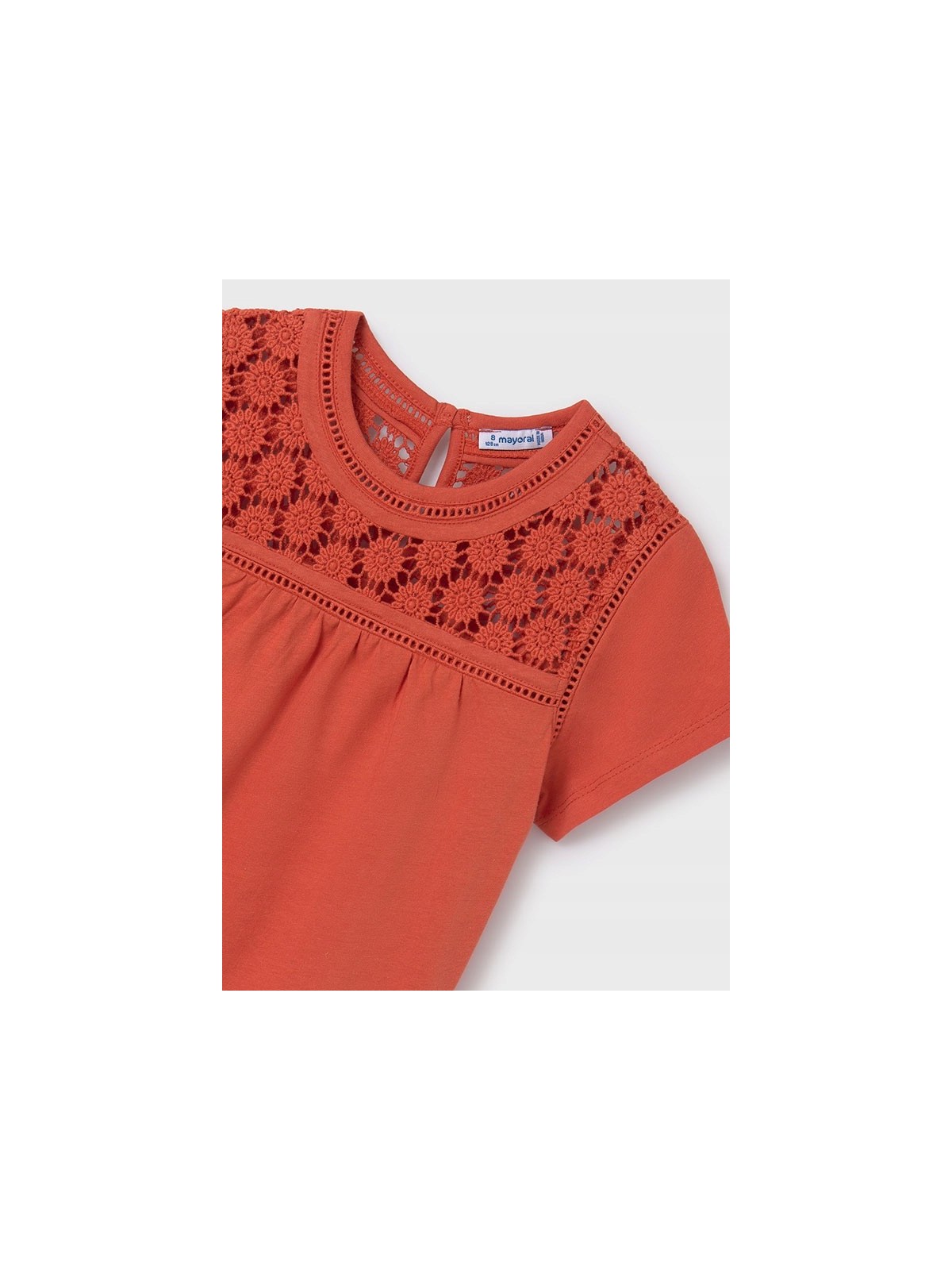 MAYORAL KOSZULKA T-SHIRT BLUZKA NA KRÓTKI RĘKAW DLA DZIEWCZYNKI POMARAŃCZ 6005/81