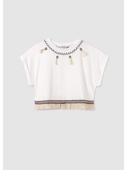 MAYORAL KOSZULKA T-SHIRT BLUZKA NA KRÓTKI RĘKAW DLA DZIEWCZYNKI 6006/86