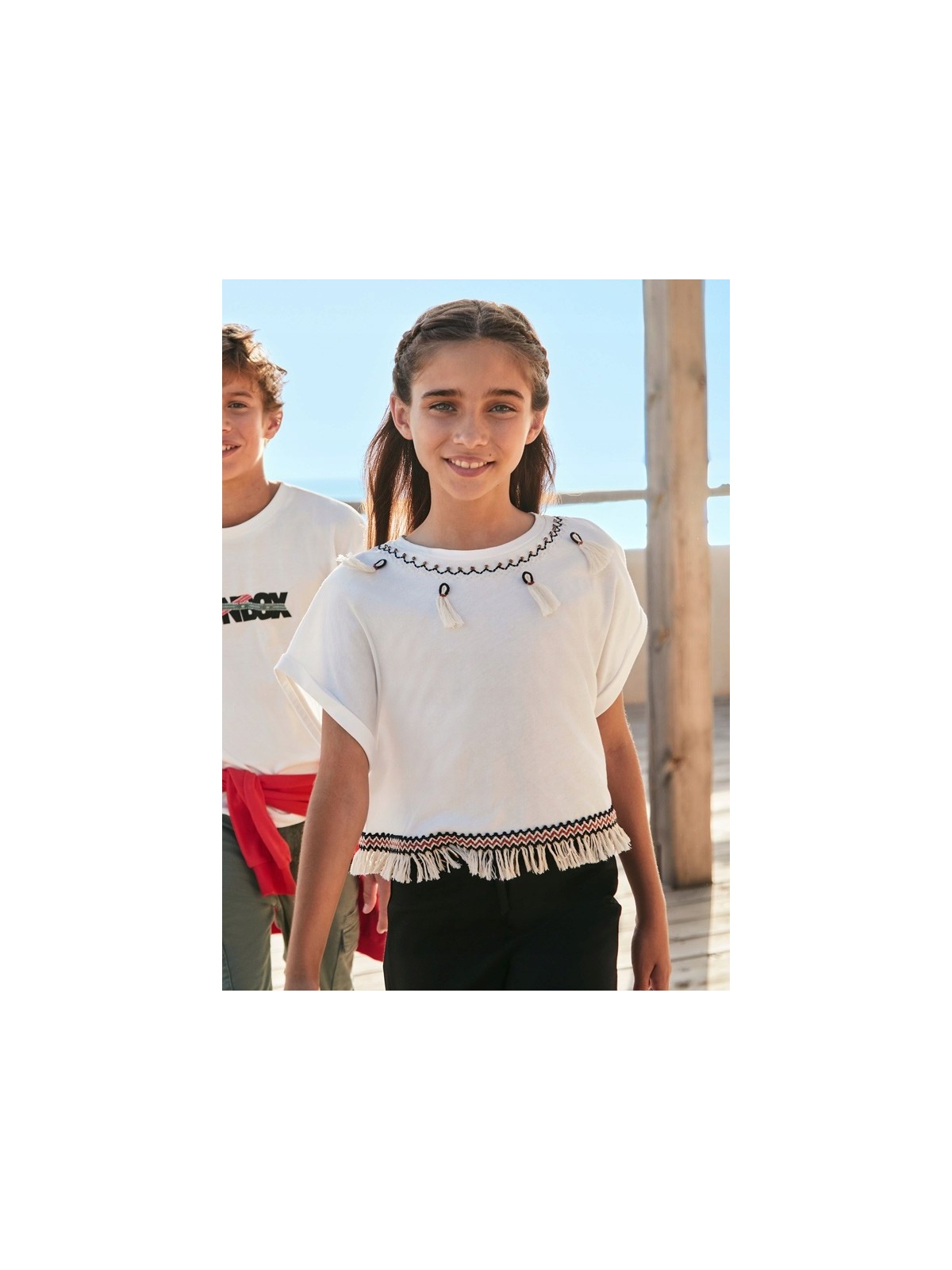 MAYORAL KOSZULKA T-SHIRT BLUZKA NA KRÓTKI RĘKAW DLA DZIEWCZYNKI 6006/86