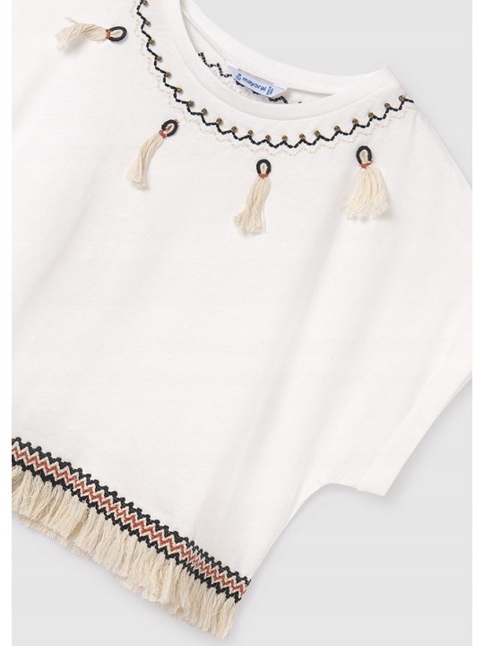 MAYORAL KOSZULKA T-SHIRT BLUZKA NA KRÓTKI RĘKAW DLA DZIEWCZYNKI 6006/86