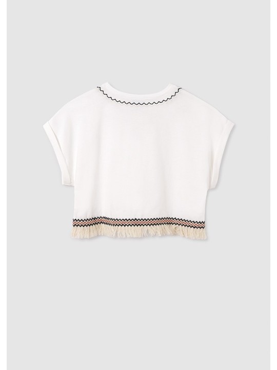 MAYORAL KOSZULKA T-SHIRT BLUZKA NA KRÓTKI RĘKAW DLA DZIEWCZYNKI 6006/86