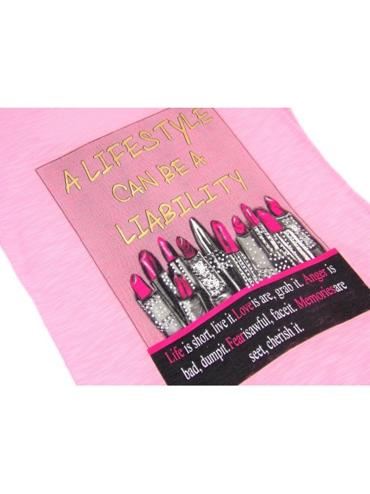 BLUZKA TUNIKA KOSZULKA NA KRÓTKI RĘKAW DLA DZIEWCZNKI KRYSZTAŁKI LORINDA