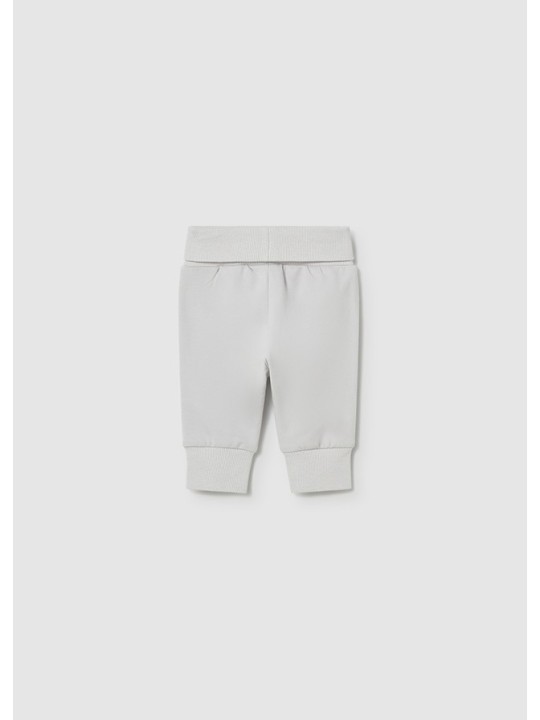 MAYORAL NEWBORN KOMPLET BLUZA KOSZULKA SPODNIE BIAŁO SZARY W GĄSKI  1894/73