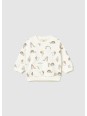 MAYORAL NEWBORN BLUZA DLA DZIECKA KREMOWA W KOLOROWE NADRUKI 1487/61