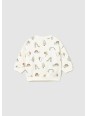 MAYORAL NEWBORN BLUZA DLA DZIECKA KREMOWA W KOLOROWE NADRUKI 1487/61