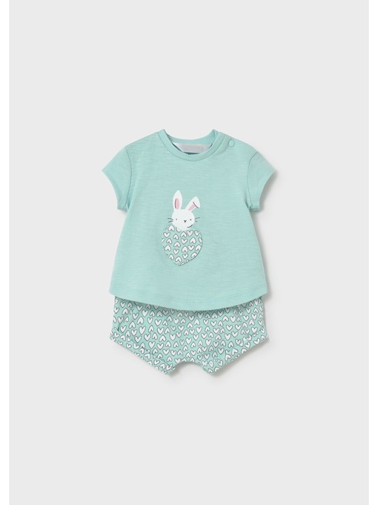 MAYORAL KOMPLET LETNI DLA DZIEWCZYNKI BLUZKA I SPODENKI 1641