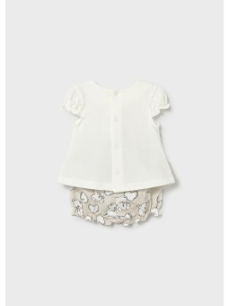 MAYORAL KOMPLET LETNI DLA DZIEWCZYNKI BLUZKA I SPODENKI 1642