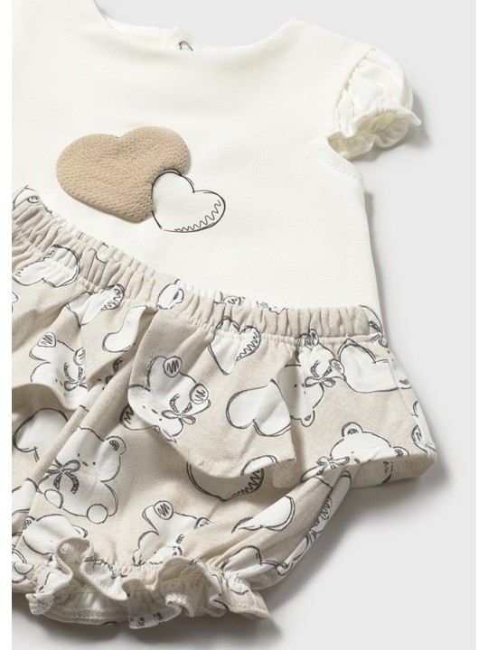 MAYORAL KOMPLET LETNI DLA DZIEWCZYNKI BLUZKA I SPODENKI 1642