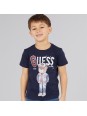 GUESS T-SHIRT  BLUZKA KOSZULKA DLA CHŁOPCA GRANATOWA Z MISIEM N5YI22K8HM4-G7V2