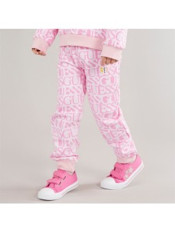 GUESS SPODNIE DRESOWE DLA DZIEWCZYNKI ROŻOWE K5YQ13KAD74-P61P