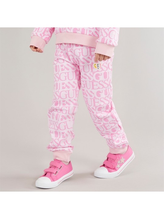 GUESS SPODNIE DRESOWE DLA DZIEWCZYNKI ROŻOWE K5YQ13KAD74-P61P
