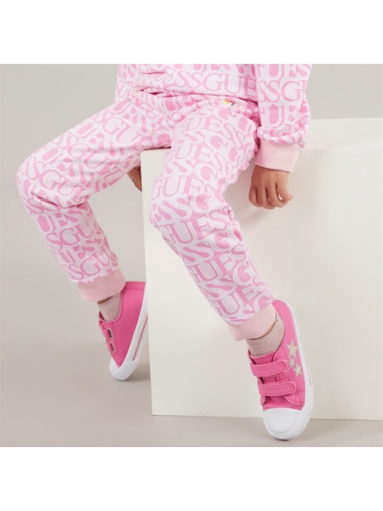 GUESS SPODNIE DRESOWE DLA DZIEWCZYNKI ROŻOWE K5YQ13KAD74-P61P